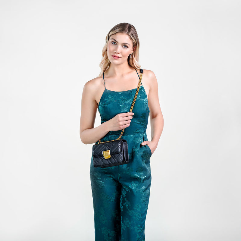 Jade Quilted Crossbody Bag